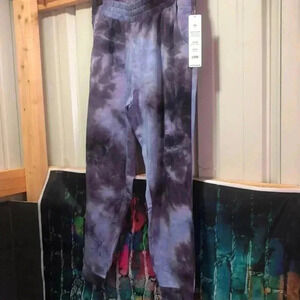 VOGO indigo/purple tie dye pants with pockets size medium